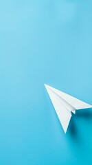 National paper airplane day concept with copy space area for text