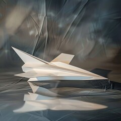 National paper airplane day concept with copy space area for text