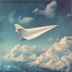 Fototapeta premium National paper airplane day concept with copy space area for text