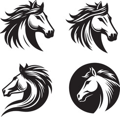 Horse Head Illustration vector