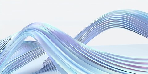 Smooth, abstract curves in a soft, 3D rendering.
