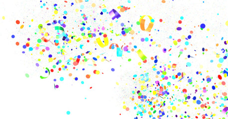 Confetti, paper triangle on the floor, fancy, colorful, celebration party