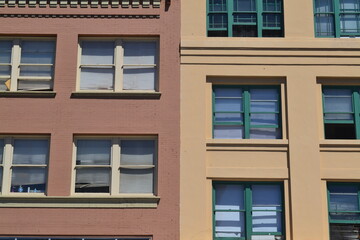 windows of a building