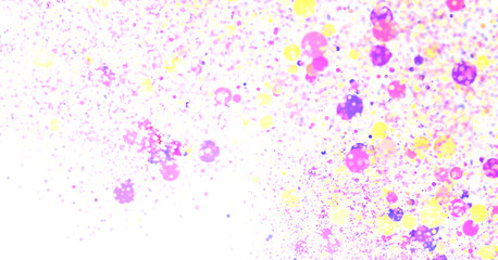 confetti png. Gold confetti falls from the sky.