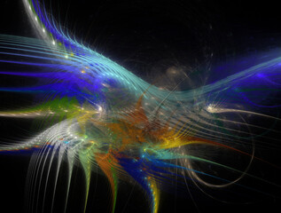 Imaginatory fractal abstract background Image