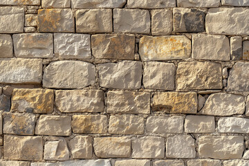 Obraz premium Close-Up of 18th Century Castle Stone Wall