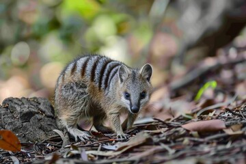 Obraz premium peculiar numb animal looking for food