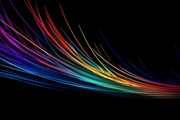 Web of Fiber Optic Cables Transmitting Data Signals pattern, texture, design, art