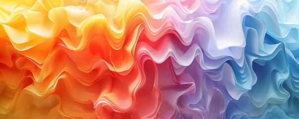Colorful spectrum abstract background, 3D rendering, dynamic colors, isolated