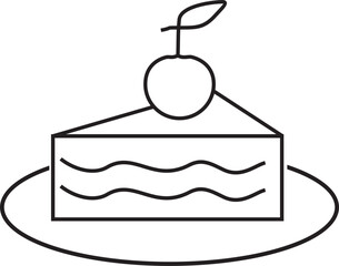 sweet cake icon vector design. cake icon vector design

