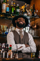 The magic of mix: a bartender preparing his best creations