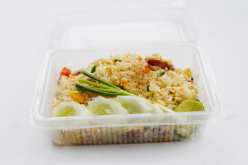 Thai fried rice with sour pork