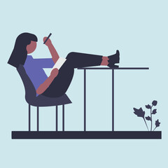 Students concept illustration