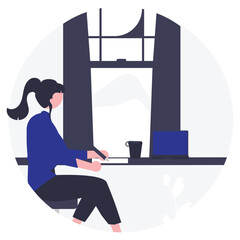 Students concept illustration