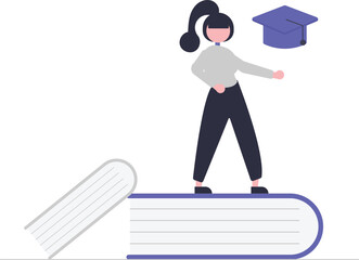 Students concept illustration