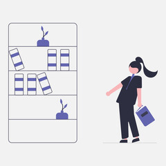 Students concept illustration