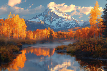 Majestic Dawn at National Park Sanctuary