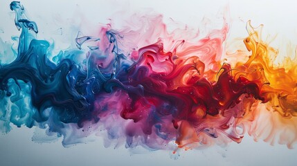 Explore minimalist boho style art with visual ingenuity, using bold colors against a white background