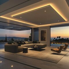 LA living room, luxury lifestyle interior design