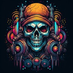 tshirt design black, streetwear tshirt design, punk tshirt design, black punk tshirt design, cyberpunk tshirt design on black, creative tshirt design, grunge punk tshirt design