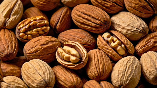 Walnuts are one of the nuts, which contain a high percentage of fat.