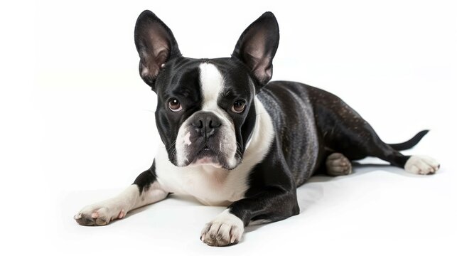 Frenchton full body clearly photo on white background , 