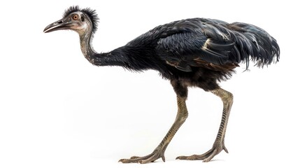 Fototapeta premium Gastornis full body clearly photo on white background ,