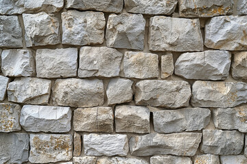 Obraz premium Close-Up of 18th Century Castle Stone Wall