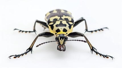 Fototapeta premium Asian Longhorn Beetle on white background , 