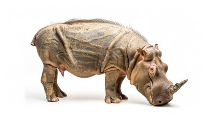 Fototapeta premium Babirusa on white background , 