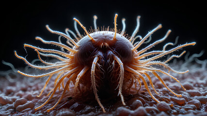AI image generated of Microorganism
