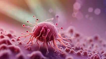 AI image generated of Microorganism