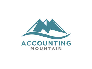 Mountain Logo, modern style.