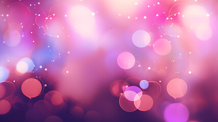 Abstract bokeh pink background with defocused lights. Vector illustration.