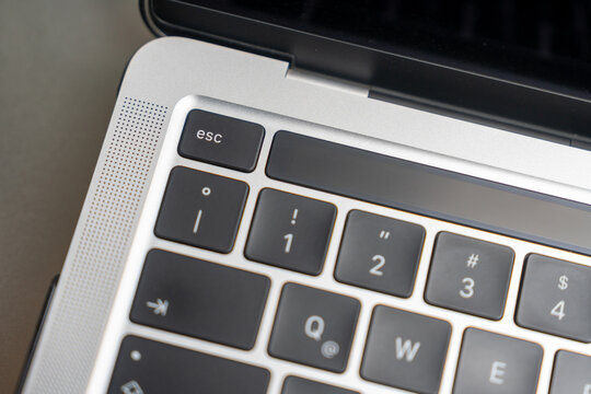 Escape keyboard close up