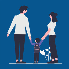 Students concept illustration