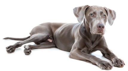 Blue Lacy Dog on white background , 