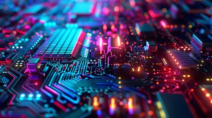 Obraz premium Digitally Generated Image Representing Computers, Electronics, and Technology Concepts in a Modern and Abstract Design