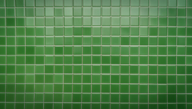 Green tile texture background