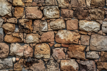 Fototapeta premium Close-Up of 18th Century Castle Stone Wall