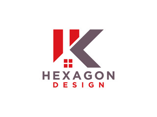 Initial Letter K Logo Design Template.