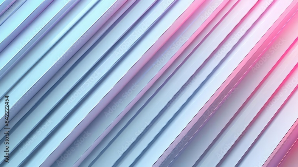 Poster background of diagonal lines halftone effect with a blend of blue and pink gradient geometric shapes
