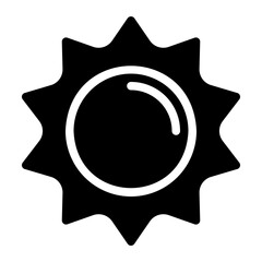 sunlight glyph icon