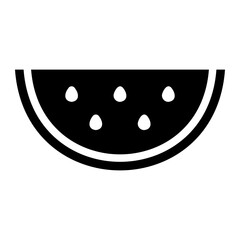 Water melon glyph icon