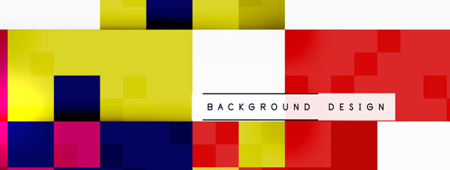 Dynamic colorful squares background. Vector Illustration For Wallpaper, Banner, Background, Card, Book Illustration, landing page