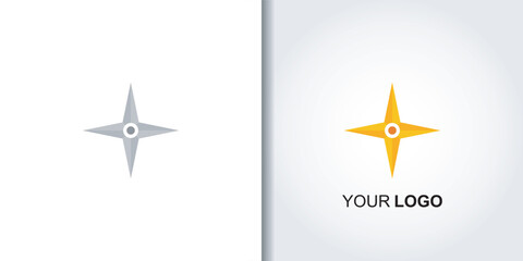 compass needle logo template