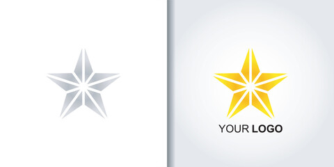 Fototapeta premium colorful star logo template