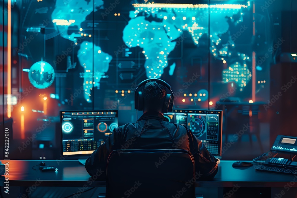 Poster advanced cybersecurity monitoring in control room