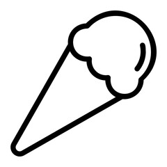 ice cream line icon