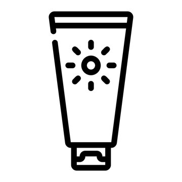 recommend clip art: sun protection line icon